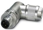 PHOENIX CONTACT-1424684 Sensor Accessories Connector, PROFINET CAT5 (100 Mbps), 4-position, shielded, Plug angled M12 SPEEDCON, D-coded, Spring-cage connection, Knurl material: Zinc die-cast, nickel-plated, External cable diameter 4 mm to 8 mm