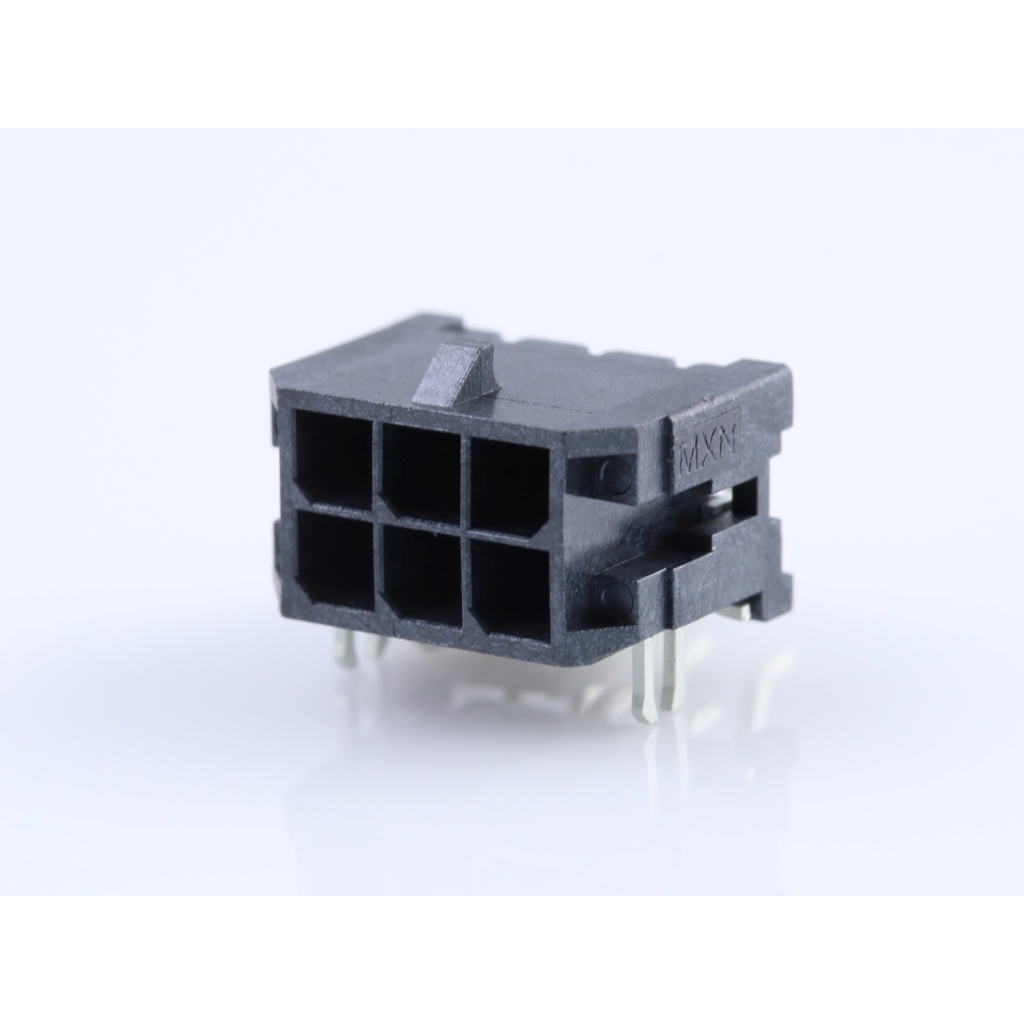 Molex-0430450606 Piastre connettori e prese PCB Conn Wire to Board HDR 6Power POS 3mm Solder RA Side Entry SMD Micro-Fit 3.0 T/R