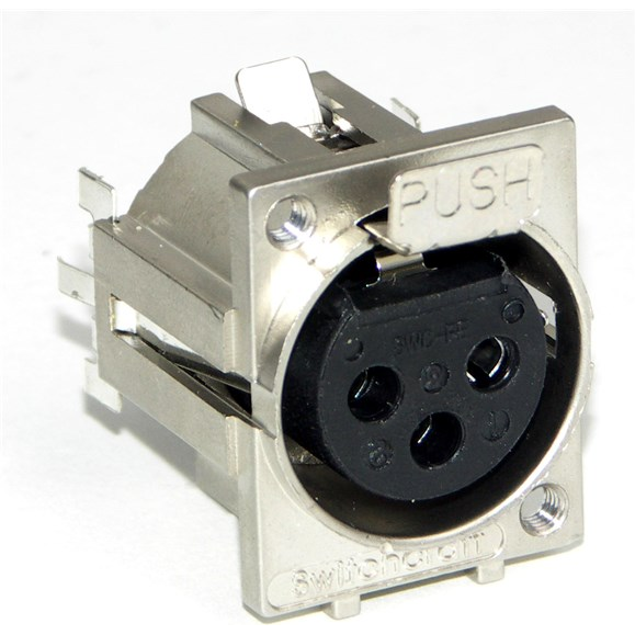 Switchcraft-F3FSTF Raccordement audio et vidéo Conn XLR Connector F 3 POS Solder ST Thru-Hole 3 Terminal 1 Port