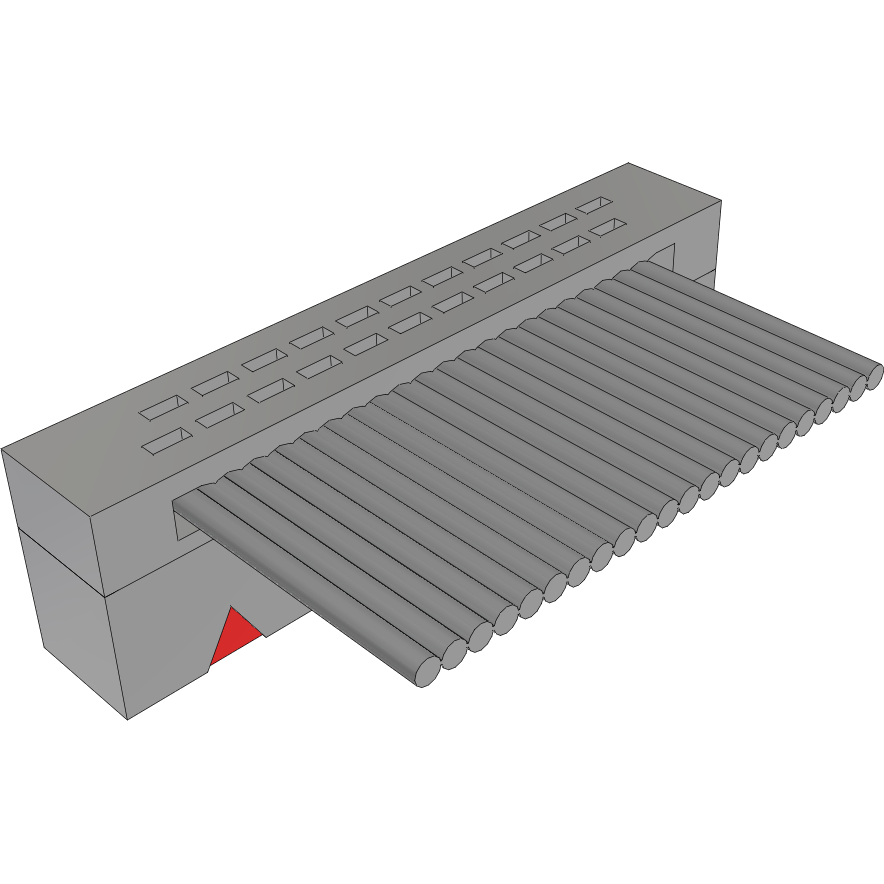 Samtec-FFSD-11-S-10.00-01-N Flachband Kabelbaugruppen Cable Assembly 0.254m 30AWG 1.27mm 22 POS IDC Connector F TIGER EYE™ Bulk