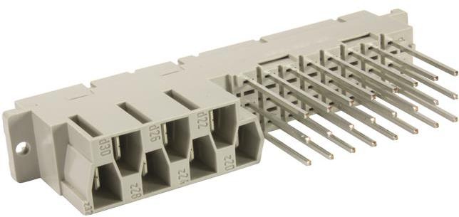 HARTING-9062316821 Backplane connettore Conn DIN 41612 F 7Power/24Signal POS 5.08mm Faston/Wire Wrap ST Cable Mount/Thru-Hole