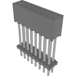 Conn Elevated Socket SKT 16 POS 2mm Solder ST Top Entry Thru-Hole Layer