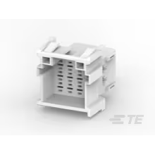 TE Connectivity-2-967627-1 Gaine de câblage de raccordement discret Conn Housing PL 12 POS 5mm Crimp ST Panel Mount Natural Box