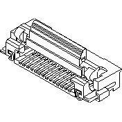 Molex-52892-0896 Steckverbinder, FFC-FPC Conn FPC Connector SKT 8 POS 0.5mm Solder RA SMD Easy-On™ T/R