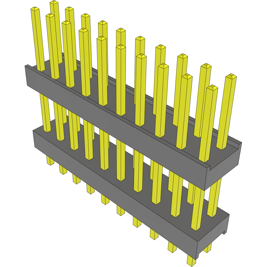 Samtec-DW-10-10-S-D-450 Piastre connettori e prese PCB Conn Board Stacker HDR 20 POS 2.54mm Solder ST Top Entry Thru-Hole Bulk
