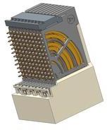 Amphenol Communications Solutions-10136594-101LF Steckverbinder, Mutterplatine AirMax VS2 Backplane Connectors, 4-Pair, 120 -position, 2mm pitch, 10 column, 4 Walls, Right Angle Header, small press-fit, 1 side plating