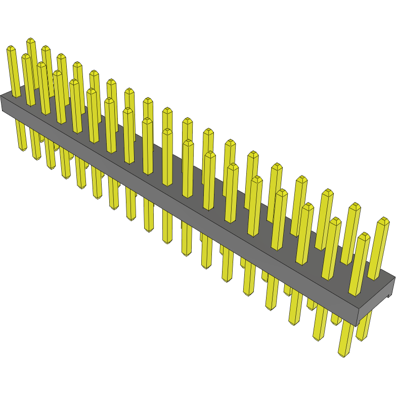 Samtec-MTMM-118-06-S-D-180 Connector Headers and PCB Receptacles Conn Unshrouded Header HDR 36 POS 2mm Solder ST Top Entry Thru-Hole Bulk