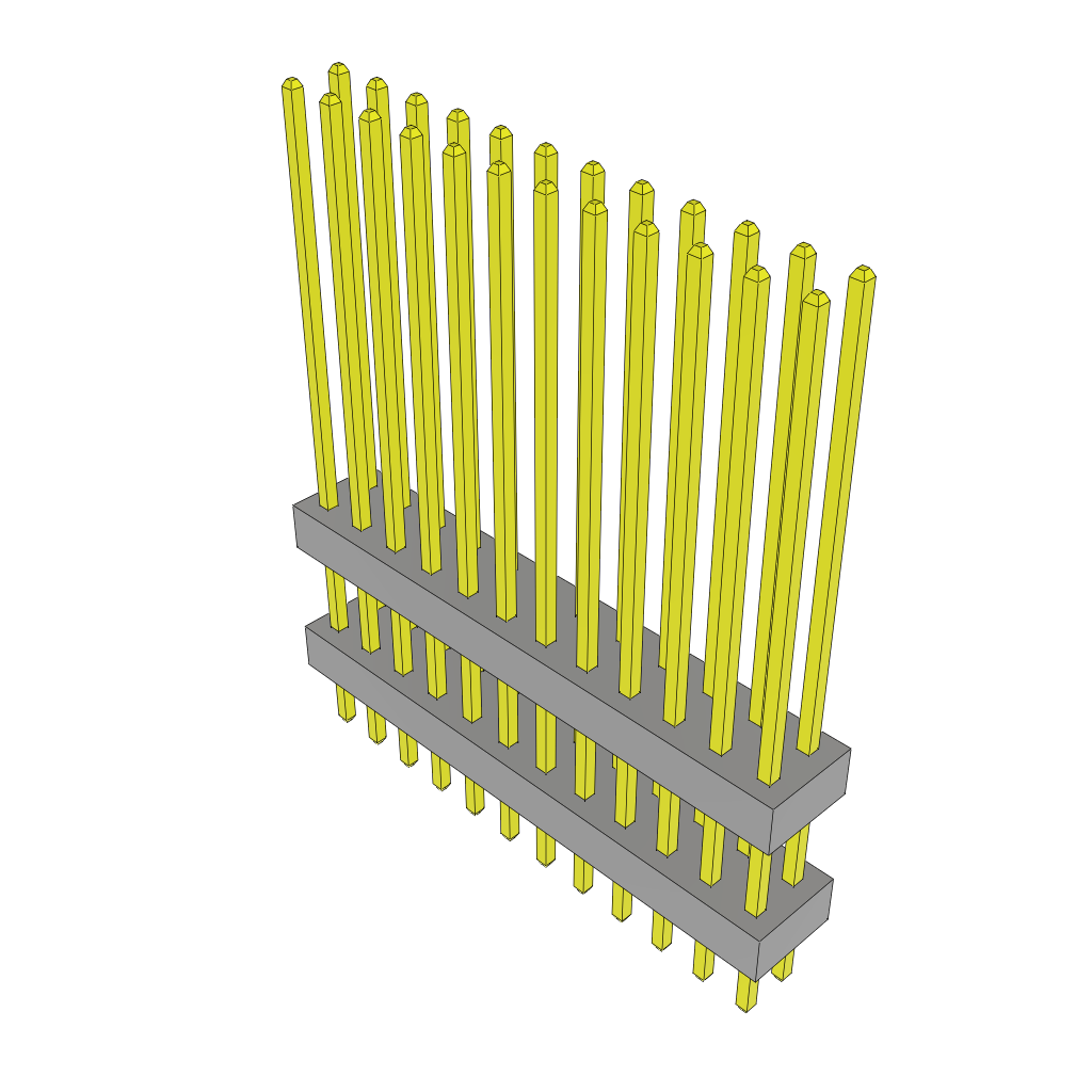Samtec-TW-12-12-L-D-315-120 Steckverbinderleisten und Leiterplattenbuchsen Conn Board Stacker HDR 24 POS 2mm Solder ST Top Entry Thru-Hole Bulk