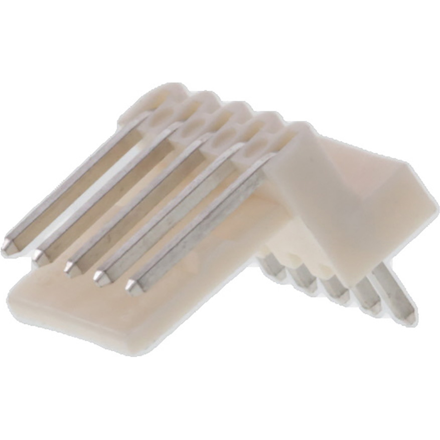 Molex-5046-05A Steckverbinderleisten und Leiterplattenbuchsen Conn Wire to Board HDR 5 POS 2.5mm Solder RA Thru-Hole Mini-Latch Bag