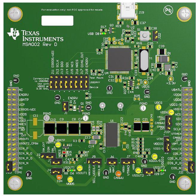 Texas Instruments-TPS653853EVM Energiemanagement, Entwicklungsplatinen und -kits TPS653853 PMIC Solution 3.3V/5V Output Evaluation Board
