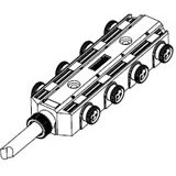 Molex-409P893-03 null Mini-Change MPIS, 3 Pole Female, 6 Ports with Molded Cable 0.92m Length