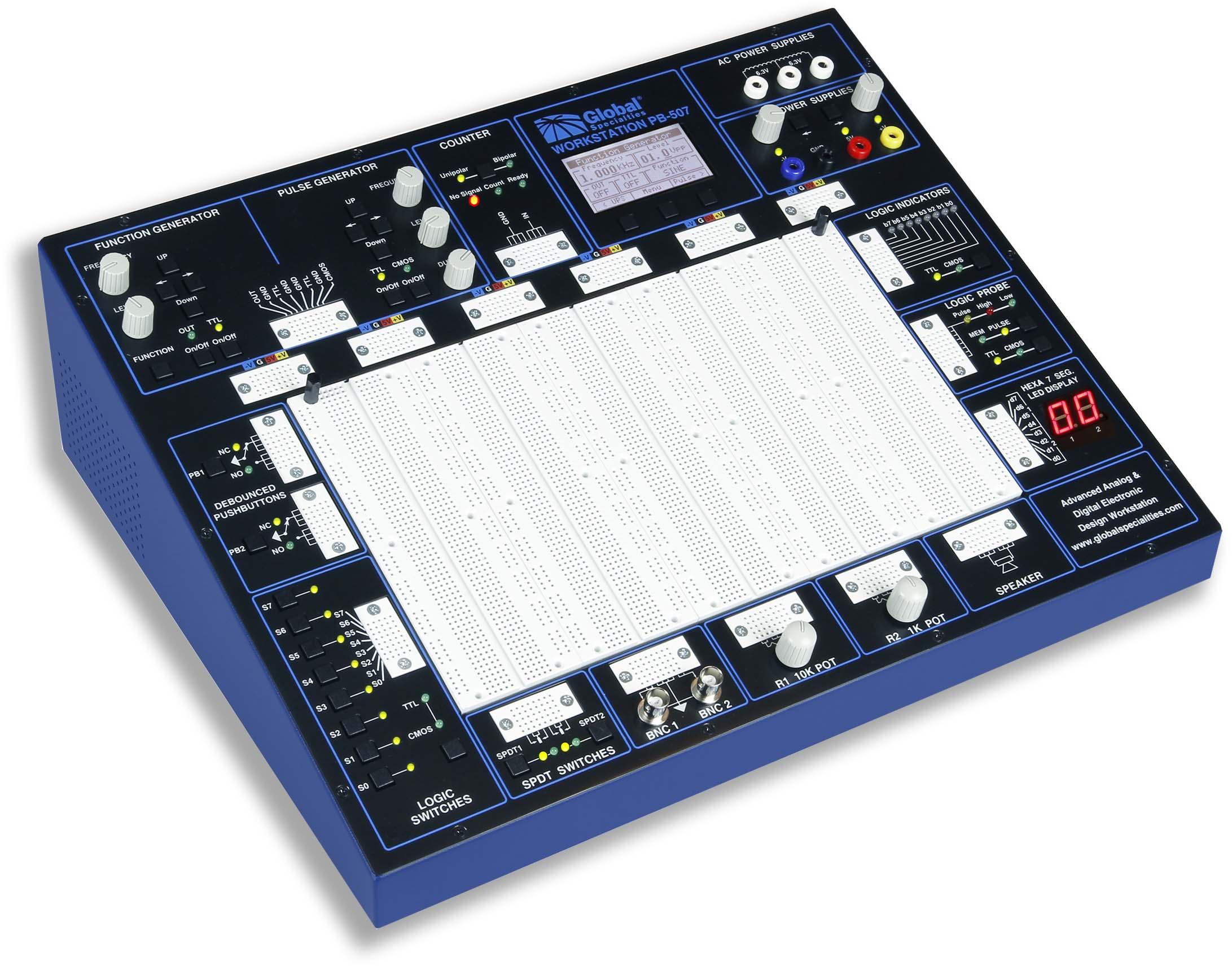 Global Specialties-PB-507 开发套件和工具 Advanced Analog and Digital Electronic Design Work station Development Kit
