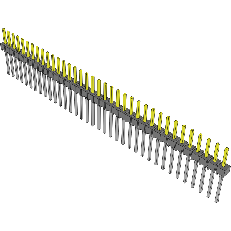Samtec-HTSW-136-09-L-S Piastre connettori e prese PCB Conn Unshrouded Header HDR 36 POS 2.54mm Solder ST Top Entry Thru-Hole Bulk