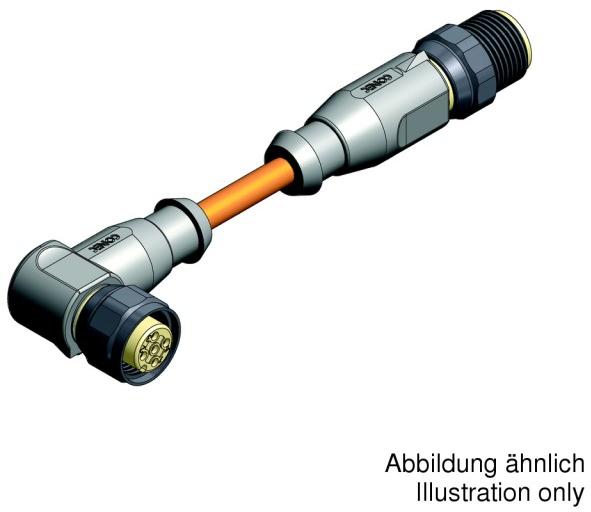 CONEC-43-10929 null Cable Assembly Circular PP 1.5m 5 POS M12 Circular to 5 POS M12 Circular F-M