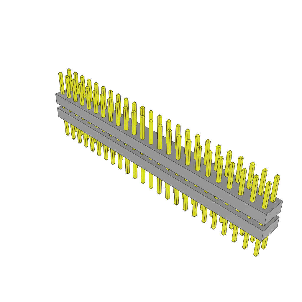 Samtec-TW-24-04-G-D-200-175 Connector Headers and PCB Receptacles Conn Board Stacker HDR 48 POS 2mm Solder ST Top Entry Thru-Hole Bulk