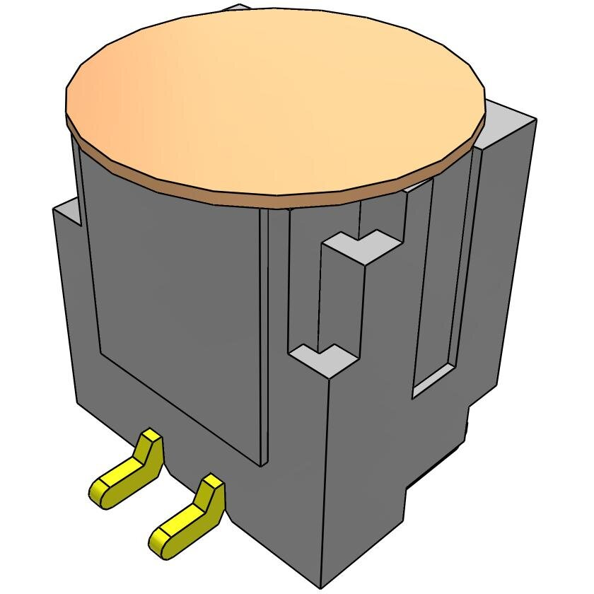 Samtec-T1M-02-GF-S-V-K-TR Cabezales del conector y receptáculos PCB Conn Shrouded Header HDR 2 POS Solder ST SMD T/R