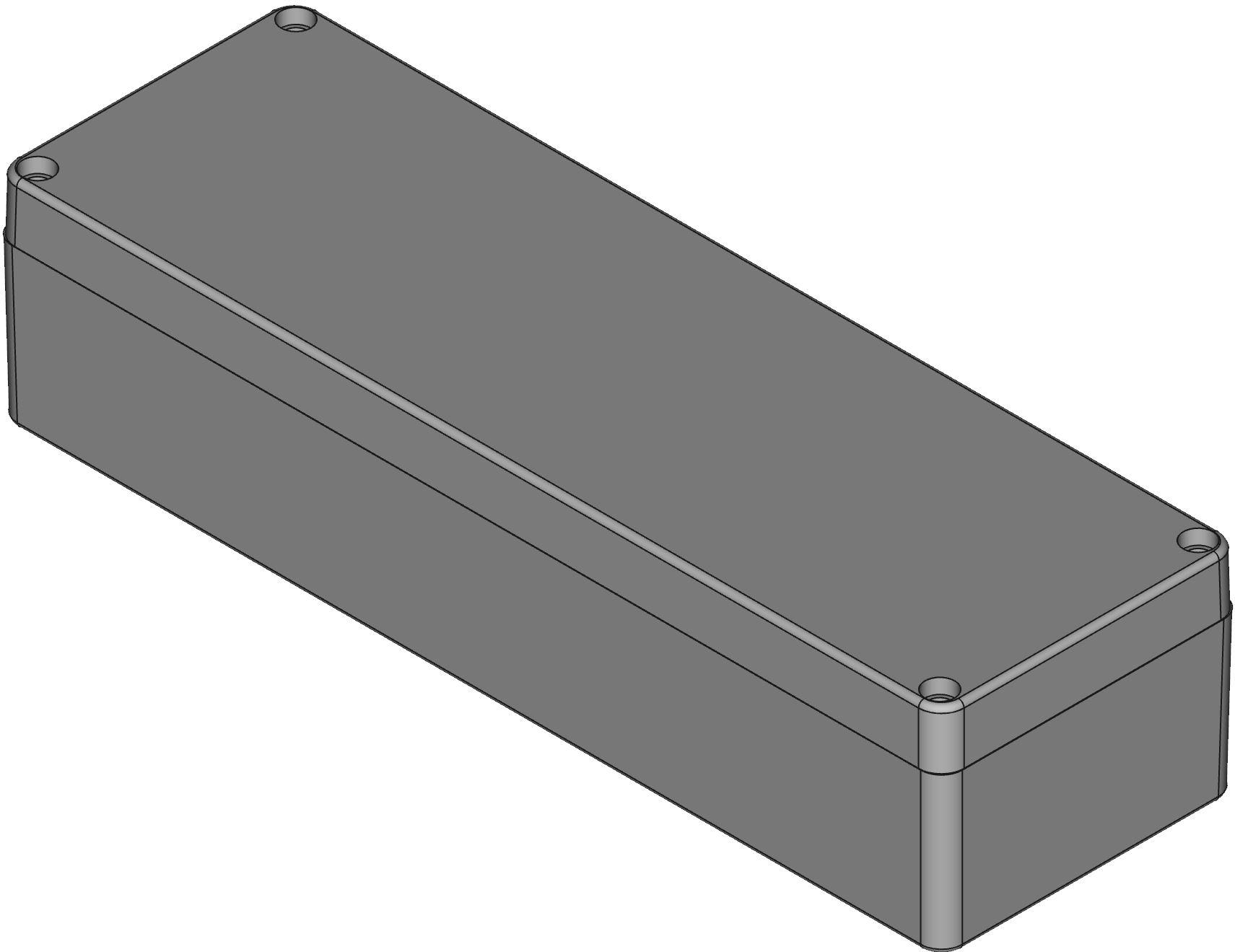 Hammond Manufacturing-1590Z140BK Kästen, Gehäuse und Gestelle Black Die Cast Aluminum Wall Mount Watertight Enclosure