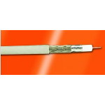 Alpha Wire-9062A BK021 Kabel, Koaxial Coaxial Cable Braid Polyethylene 22AWG 6.27mm 750VAC Black 304.8m Box