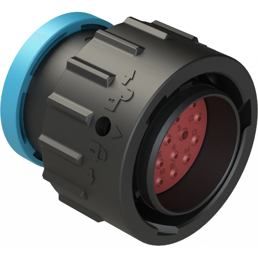 Amphenol-AHDP06-18-20PR-BRA Steckverbinder, rund Conn Circular PIN 20 POS ST Cable Mount 20 Terminal 1 Port Box