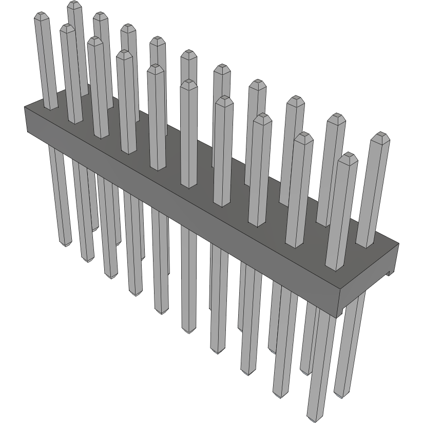 Samtec-MTMM-110-10-T-D-200 Steckverbinderleisten und Leiterplattenbuchsen Conn Unshrouded Header HDR 20 POS 2mm Solder ST Top Entry Thru-Hole Bulk
