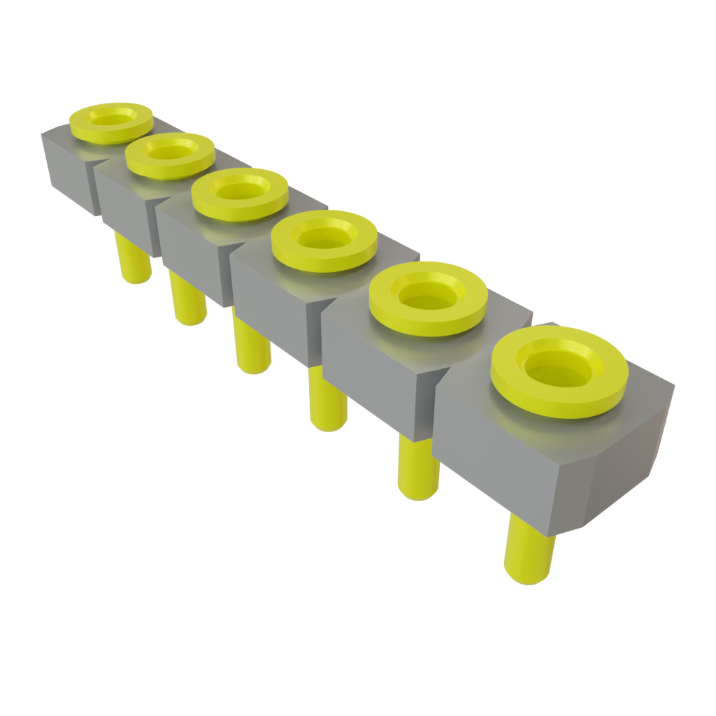 Samtec-SL-106-TT-19 Steckverbinderleisten und Leiterplattenbuchsen Conn Socket Strip SKT 6 POS 2.54mm Solder ST Top Entry Thru-Hole Bulk