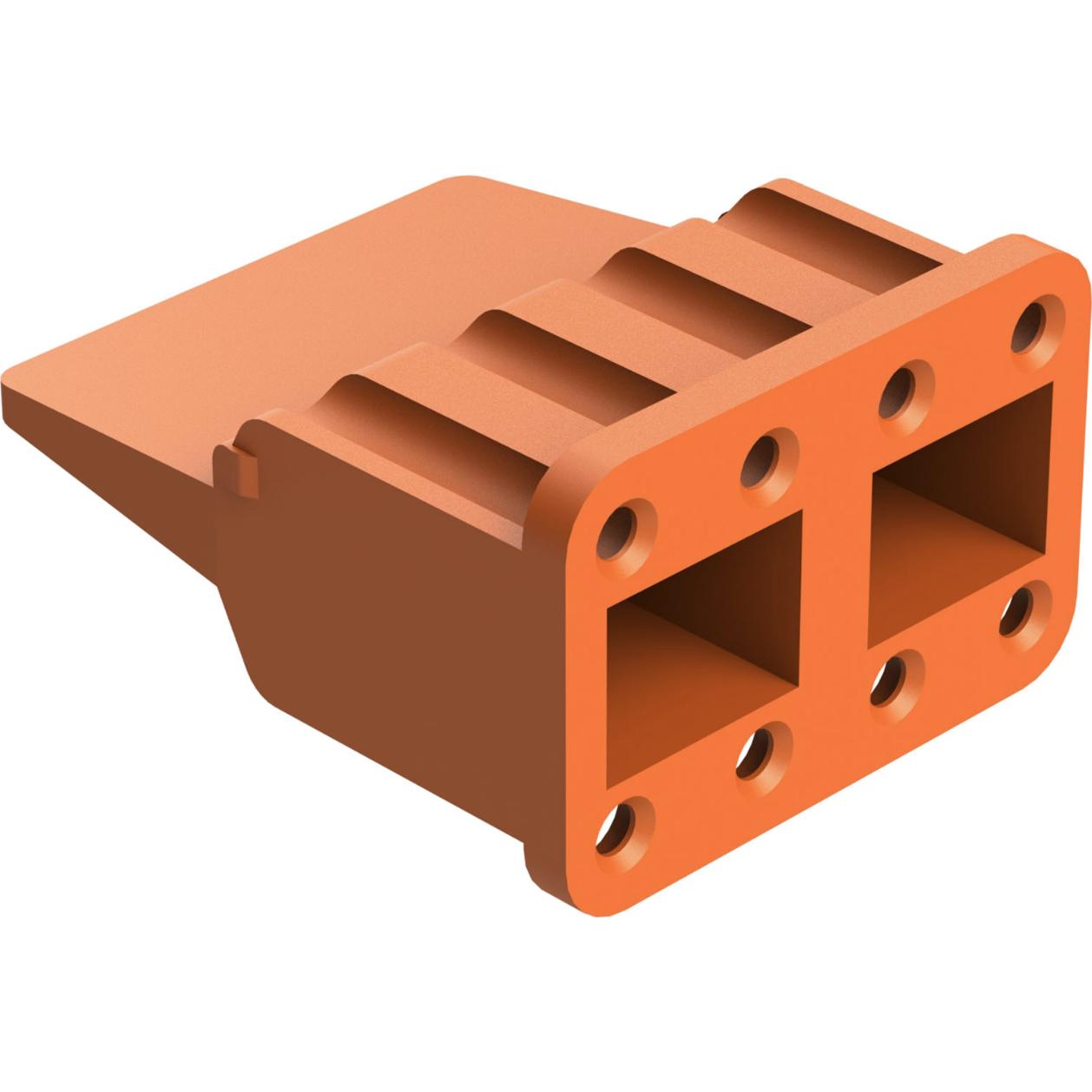 Amphenol-AWM-8S Steckverbinderzubehör Connector Accessories Wedge Lock Straight Thermoplastic Orange