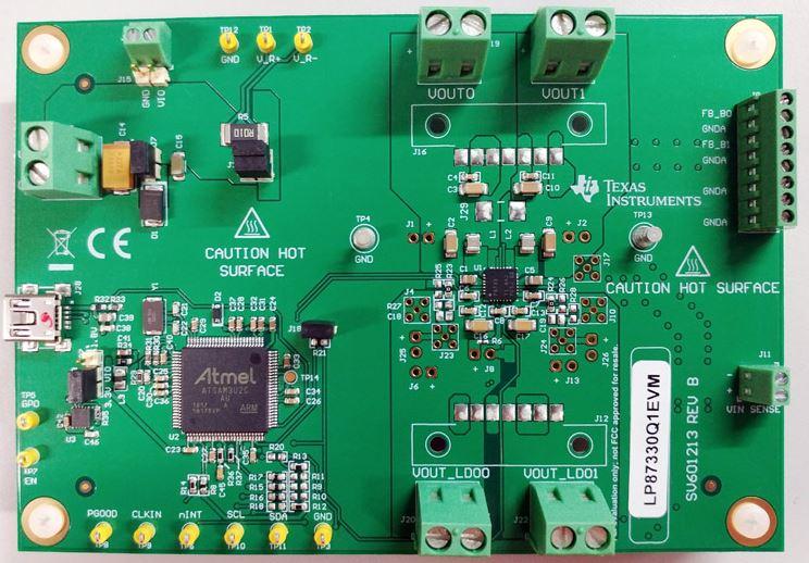 Texas Instruments-LP87330Q1EVM Energiemanagement, Entwicklungsplatinen und -kits LP87330Q1 PMIC Solution Evaluation Board Automotive AEC-Q100