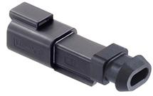 Molex-93444-1601 Carcaza de cables discretos de conector Conn Housing RCP 2 POS Crimp ST Cable Mount Black Bag