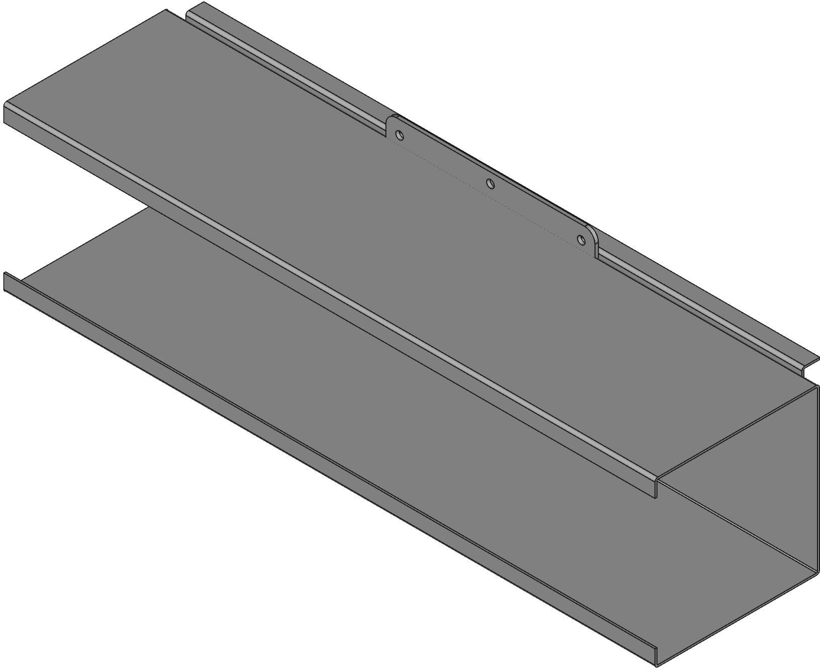 Hammond Manufacturing-1487D24SS Verdrahtungskanäle Wiring Ducts Solid Wall Square with Cover Screw Steel