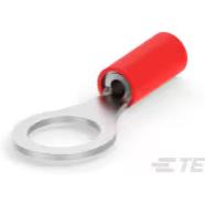 TE Connectivity-2-320572-4 Connector Terminals Ring Tongue Terminal 18AWG Copper Red/White Stripe 28.96mm Tin Loose