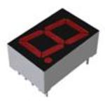 Rohm-LAP-601VLP Pantallas LED segmentadas Displays Module 1DIGIT 8LED Red CC 10-Pin DIP Module Film