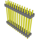 Conn Board Stacker HDR 24 POS 2.54mm Solder ST Top Entry Thru-Hole Bulk