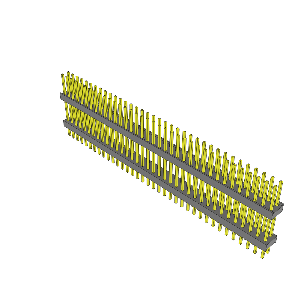 Samtec-ZW-36-12-T-D-560-170 Connector Headers and PCB Receptacles Conn Board Stacker HDR 72 POS 2.54mm Solder ST Top Entry Thru-Hole Bulk