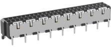 ERNI Electronics-144663-CP Steckverbinderleisten und Leiterplattenbuchsen Conn Socket Strip F 50 POS 1mm Solder ST Top Entry Thru-Hole T/R