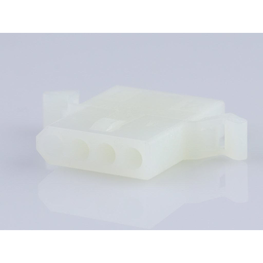Molex-50291758 分立接线罩连接器 Conn Housing RCP 4Power POS 3.68mm Crimp ST Panel Mount Natural Bag
