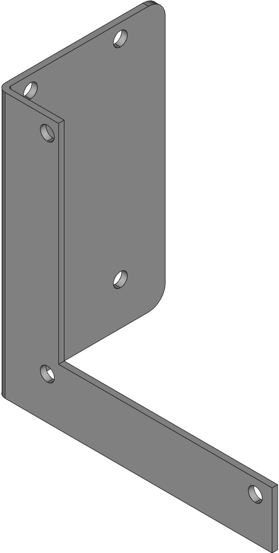 Hammond Manufacturing-1487CL2SS 电缆配件 Bracket Hanger Ceiling Rectangular Steel Grey