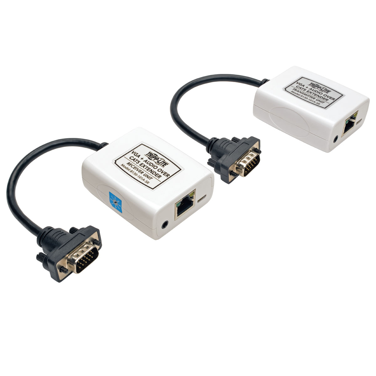 Eaton-B130-101A-SR Modules d'interface VGA with Audio over Cat5/Cat6 Extender Kit, Transmitter and Receiver with EDID