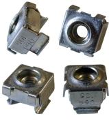 Hammond Manufacturing-1421CNC100 null Nickel Square Hole 100 Cage Nut, Zink, Nickel