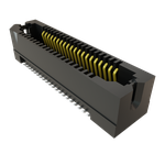 Conn Micro High Speed Socket Strip SKT 40 POS 0.8mm Solder ST Top Entry SMD Edge Rate® T/R