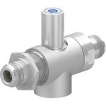 Conn Type N Adapter 1000MHz to 2900MHz 50Ohm T Style F/F Gold