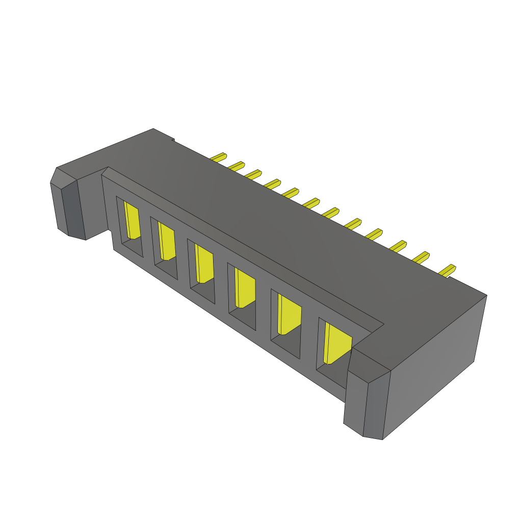Samtec-UPS-06-07.0-02-L-V Steckverbinderleisten und Leiterplattenbuchsen Conn Dual Blade Power Header RCP 6Power POS 2mm Solder ST Top Entry Thru-Hole PowerStrip™ Tube