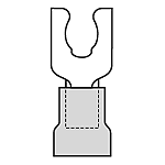 Molex-190990028 Steckverbinderanschlüsse Snap Spade Tongue Terminal 14-16AWG Copper Blue 20.6mm Electro Tin InsulKrimp™ T/R