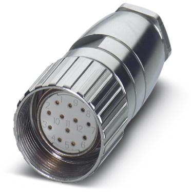 PHOENIX CONTACT-1594574 Steckverbinder, rund Cable connector, No. of pos.: 7, Type of contact: Socket, Solder connection