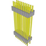 Conn Board Stacker HDR 20 POS 1.27mm Solder ST Thru-Hole Tube