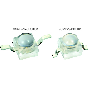 Vishay-VSMB2943GX01 Infrared Emitters Infrared Emitter 940nm 170mW/sr Circular Top Mount Automotive AEC-Q101 2-Pin SMD T/R