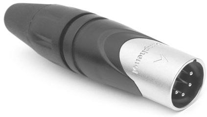 Amphenol-AX4M 音频及视频连接器 Conn XLR Connector PL 4 POS Solder ST Cable Mount 4 Terminal 1 Port Bag