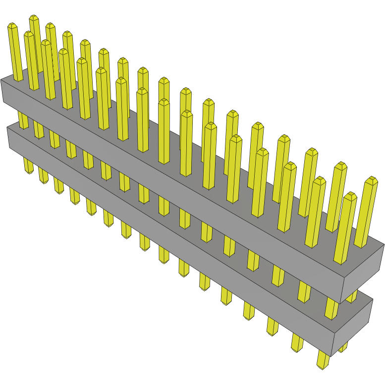 Samtec-TW-16-03-L-D-250-100 Connector Headers and PCB Receptacles Conn Board Stacker HDR 32 POS 2mm Solder ST Top Entry Thru-Hole Bulk