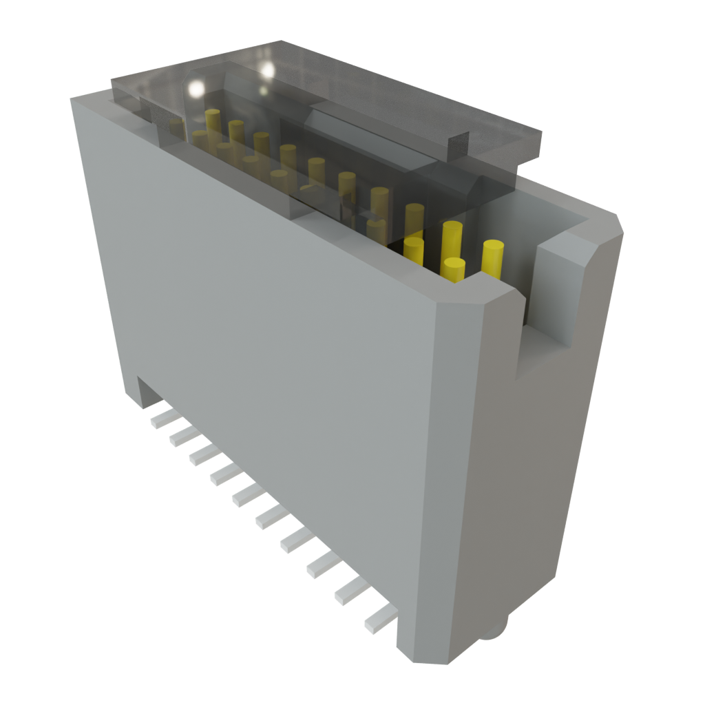 Samtec-TFM-110-32-S-D-A-P-TR Steckverbinderleisten und Leiterplattenbuchsen Conn Shrouded Header (4 Sides) HDR 20 POS 1.27mm Solder ST Top Entry SMD TIGER EYE™ T/R