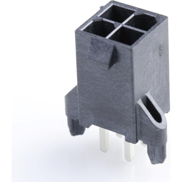 Molex-0462070004 Connector Headers and PCB Receptacles Conn Wire to Board HDR 4 POS 4.2mm Solder ST Thru-Hole Mini-Fit Jr Tray