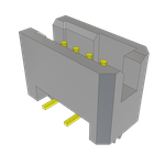 Conn Shrouded Header (4 Sides) HDR 4 POS 1.27mm Solder ST Top Entry SMD TIGER EYE™ Tube